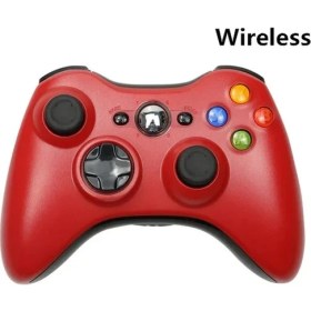 Resim Kepang Kablosuz Kırmızı-Kablosuz/kablolu Oyun Denetleyicisi Xbox 360 Gamepad Joystick Için x Box 360 Controle Joypad Win7/8/10 Pc (Yurt Dışından) 