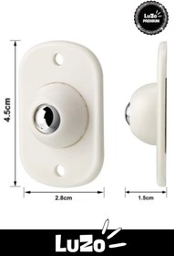 Resim Genel Markalar Premium Seri Küçük Tekerlekli Yapışkanlı 360 Derece Dönebilen Mobilya Eşya Kaydırma Aparatı 4 Adet 