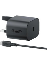 Resim Nintendo Switch 2 Ac Adaptör Hızlı Şarj Özelliği 1.5 Metre Kablo Uzunluğu 