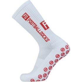 Resim Yaleker Profesyonel Antrenman Futbol Çorabı Silikon Süpürge Anti-kayma Teknolojisi İle Spor Ve Günlük Kullanım - Kırmızı Kırmızı 