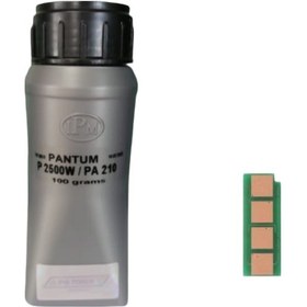 Resim Pantum P2500W Pa-200B Pa-210 Uyumlu Toner Tozu 100G + Chip 