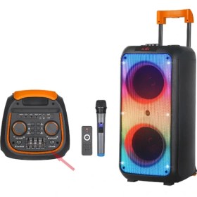 Resim Ndr 1095 Taşınabilir Bluetooth Parti Hoparlörü 8 Inc*2 Subwoofer Powerfull Bassbost 
