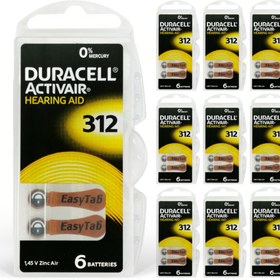Resim Duracell Activair 312 Numara Işitme Cihazı Pili 6x10 (60 Adet) 