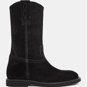 Resim Adel Kadın Siyah Gerçek Deri Bot Siyah 