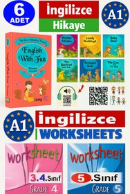 Resim Language Publishers Ingilizce 6 Adet Hikaye 2. 3 .4. Sınıf ve Toplam 2 Adet Farklı Worksheets / Tests 