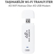 Resim qasul CF19 Taşınabilir 4G LTE Wi-Fi Modem – USB Girişli, Hotspot Destekli 