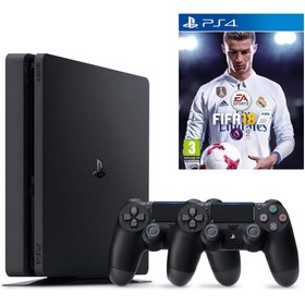 Resim Sony Playstation 4 Türkçe Menü Slim 500 GB + 2. Kol Dualshock + Ps4 oyunu 