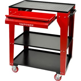 Resim Takpower TAR4413 3 Gözlü 1 Çekmeceli Parça Taşıma Arabası Ağır Tip 