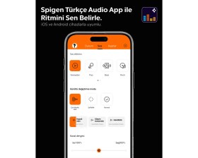 Resim Spigen Audio Kulak Üstü P10 Bluetooth Kablosuz Kulaklık ANCPro Aktif Gürültü Engelleme 60 Saat Pil ASD09691 