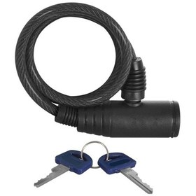 Resim Oxc Anahtarlı Sipral Kilit 600mm/6mm Siyah 