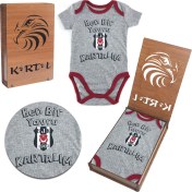 Resim Beşiktaş Lisanslı Zıbın & Body Özel Ahşap Kutulu 