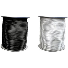 Resim Cabo Bağlama Halatı Üç Telli Çift Bükümlü Kalınlığı 14 Mm Beyaz 