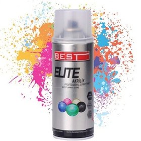 Resim Best Elite 9010 Mat Beyaz Sprey Boya 400ml. Trafik Beyazı 