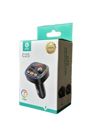 Resim Genel Markalar RGB Renkli Araba FM MP3 Çalar Kablosuz Bluetooth 5.0 C25 