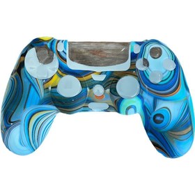 Resim YUES Ps4 Joystick Silikon Kılıf Dualshock Koruyucu Kılıf Desenli No:21 