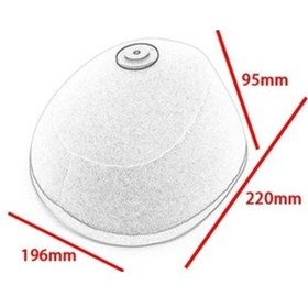 Resim Zcjb Magideal Motocross Aksesuarları Hava Filtresi 2009 Honda Crf450r İçin 