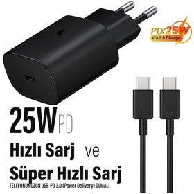 Resim Samsung A33 5g - A34 5g - A35 5g Uyumlu Şarj Aleti 25w Hızlı Ve 5a Şarj Kablosu 
