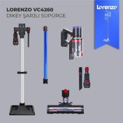Resim Lorenzo VC4260 25W Şarjlı Dikey Süpürge Mavi 