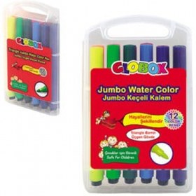 Resim CLOBOX Jumbo Üçgen Keçeli Kalem 12li 