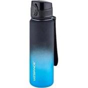 Resim Uzspace 500ML Soft Touch Çift Renk Motivasyon Tritan Su Matarası (Siyah-Mavi) 