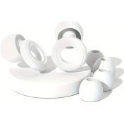 Resim Chuangyinshop 1 Çift Yeniden Kullanılabilir Kulak Tıkacı Uyku Yüzme Horlama Çalışma 2 Beyaz + 4 Kapak 