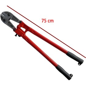 Resim (30'') Kollu Çeneli Kupplon Demir Kesme Makası Çubuk Inşaat Demiri Teli Metal Kesim Makası Cr-V 