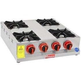 Resim Himaksan Endüstriyel Lpg Tüplü Set Üstü Mini Dörtlü 4 Gözlü Ocak 