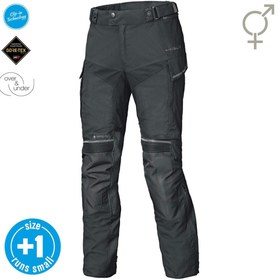 Resim Held Karakum Base Adventure Korumalı Kadın Motosiklet Pantolonu Siyah 