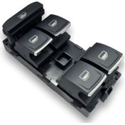 Resim Muhtelif Volkswagen Passat Golf7 Dörtlü Kromlu Cam Düğmesi Anahtarı 13- 