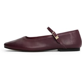 Resim Tommy Hilfiger SMOOTH LEATHER MARYJ, H04 Bordo Kadın Babet 