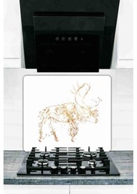 Resim Model 21 Cam Ocak Koruyucu Ve Cam Kesme Tahtası 50 cm X 56 cm Tek 