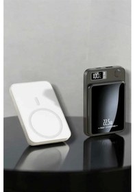 Resim İos Uyumlu 22.5w Hızlı Şarj Magsafe Powerbank Dijital Göstergeli 10.000 Mah Belirtilmemiş 