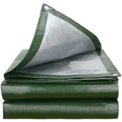 Resim Ağır Hizmet Su Geçirmez Tarpaulin, Tüm Hava Koşullarına Karşı Koruma, Su Geçirmez Plastik Polietilen, Güçlendirilmiş Metal Grommets ile, Yırtılmaya Dayanıklı, Açık Hava Kampı, Araçlar, Çatı Bahçeleri ve Güneşlik için İdeal 