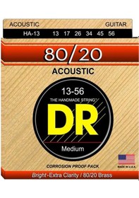 Resim Dr Ha-13 Hi-beam 80/20 Akustik Gitar Teli Medium 13-56 