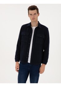 Resim Pierre Cardin Erkek Lacivert Gömlek Desenli 50316739-vr033 Lacivert 