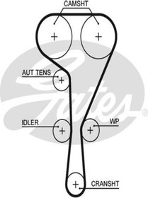 Resim Genel Markalar 5550xs Triger Kayisi 126 Dis ( Renault : Megane / Laguna Iı 1.8 2.0 16v 01 / F4p ) (WC722891) 