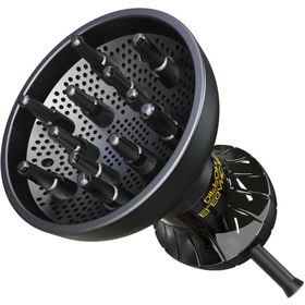 Resim Hairens Hrs-530 Kıvırcık Saçlara Özel Saç Kurutma Makinesi & Vigo Dalgalandırıcı 1000 Watt - Siyah 