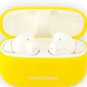 Resim Celly, Pantone Bluetooth kulaklık, 10 m menzil, kablosuz kulaklık, 5 saate kadar stereo modu ile kullanılabilir, kompakt boyut, sarı 