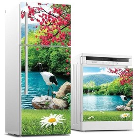 Resim Buzdolabı Ve Bulaşık Makinası Beyaz Eşya Sticker Kaplama Papatya (540884688) 