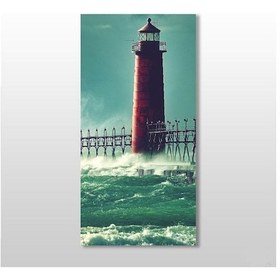 Resim Deniz Feneri Ve İskele Kanvas Tablo 40x60cm 