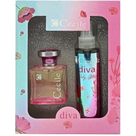 Resim Cecile Diva Edt 100 ml Kadın Parfüm + Body Mist Deodorant 150 ml Set 10329924-0 