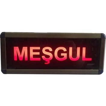 Kumandalı Ledli Meşgul Tabelası Kasa Ölçüsü: 12x30 Cm