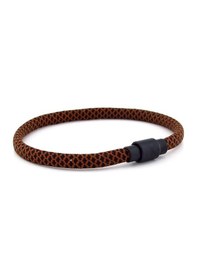 Resim Kahverengi Siyah Paracord Ipli Miknatisli Erkek Bileklik M012F Çok Renkli 