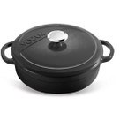 Resim Kitchenware Elegance Siyah Sığ Döküm Tencere 24 Cm Voeux