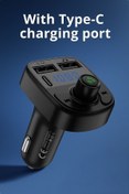 Resim AGUILAS Araç Fm Transmitter Bluetooth Usb Mp3 Sd Kart Çakmaklık Girişli Oto Müzik Çalar Kiti Kablosuz 