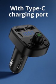 Resim AGUILAS Araç Fm Transmitter Bluetooth Usb Mp3 Sd Kart Çakmaklık Girişli Oto Müzik Çalar Kiti Kablosuz 