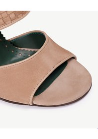 Resim Yargıcı Kösele Kaplama Yumuşak Deri Topuklu Ayakkabı 23ykay4300x 046 Bej 