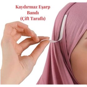 Resim Dalian Home Eşarp Kaydırmaz Bant 36 Adet Eşarp Şal Sabitleme Bandı Çift Taraflı Sabitleyici 