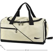 Resim barberri Tam Astarlı Çok Gözlü Termal Bölmeli Ayakkabılık Bölmeli Spor ve Seyahat El ve Omuz Çantası 42 CM 