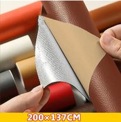 Resim 200x137cmdıy Kendinden Yapışkanlı Deri Tamir Yama Delik Yama Etiket Kanepe Masa Deep Purple 50x70cm 